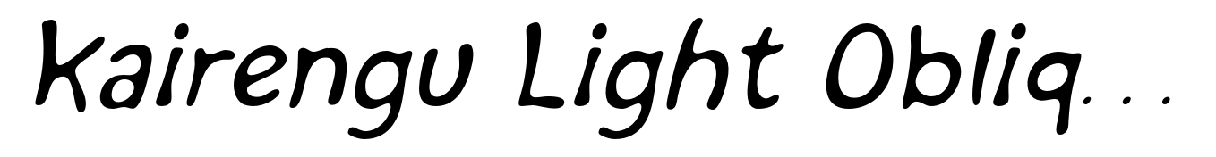 Kairengu Light Oblique